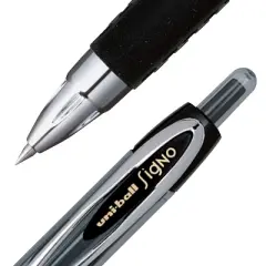 uni-ball Signo 207 Retractable Gel Pen Black Ink 0.5mm Dozen 61255