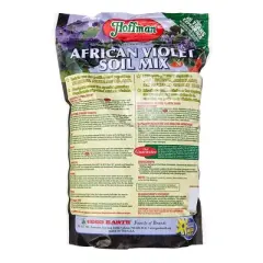 Hoffman Organic African Violet Soil Mix to Promote Long Blooming Cycles and Increase Plant Growth, 4qt