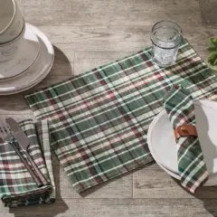 Park Designs Roycroft Green Plaid Placemat Set of 4
