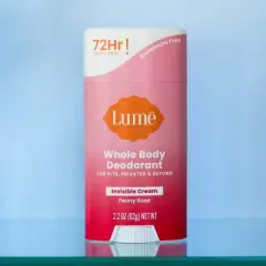 Lume Invisible Cream Deodorant Stick - Floral/Rose Scent - 2.2oz