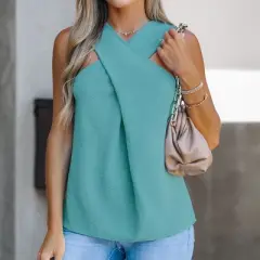 Women's Crisscross Halter Top - Cupshe
