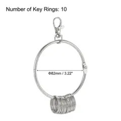 Unique Bargains Key Organizer Keychain Key Management Holder Keys Ring for Office