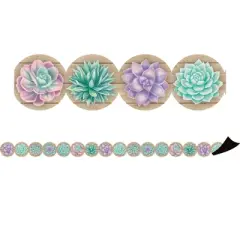 Teacher Created Resources&reg; Rustic Bloom Magnetic Border, 24 Feet Per Pack, 2 Packs