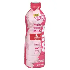 Prairie Farms Premium Strawberry Milk UHT - 1qt