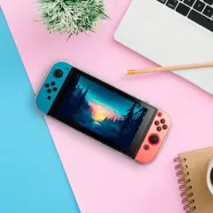 Insten 3-in-1 Dockable Case For Nintendo Switch Console, Joycon Controllers and Accessories - Detachable, Protective Hard Cover, Clear