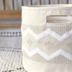 Crane Baby Canvas Storage Bin