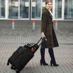 Byootique Rolling Makeup Case with Independent Travel Toiletry Bags Black