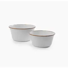Barebones  Enamel Mixing Bowl Set