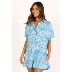 Petal and Pup Womens Emily Button Through Romper