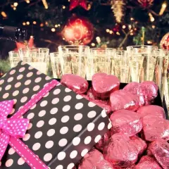 Valentines Chocolate Raspberry Cremes Hearts Pokodot 16 oz Gift Box by It's Delish &ndash; Great Valentines Day Gift