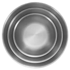 ZWILLING Prep 3-pc Brushed Stainless Steel Nesting Bowls Set