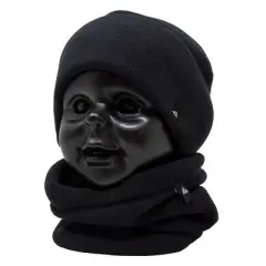 Arctic Gear Toddler Fleece Winter Cap and Gaiter Set Black