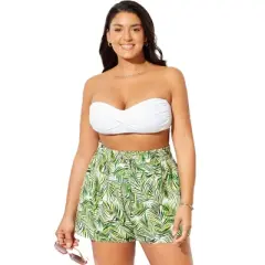 Swimsuits for All Women&rsquo;s Plus Size Emma Tie-Front Beach Shorts