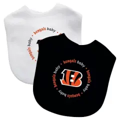 Baby Fanatic Officially Licensed Unisex Baby Bibs 2 Pack - NFL Cincinnati Bengals
