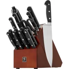 HENCKELS Classic Precision 16-Piece Kitchen Knife Set with Block, Chef Knife, Steak Knife Set