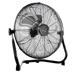 Vie Air 20 Inch Twin Pack Industrial Tilting High Velocity 3 Speed Metal Floor Fan