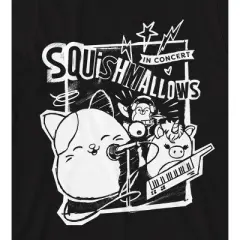 Squishmallows Rock Out Crew Neck Short Sleeve Black Youth Boy's T-shirt
