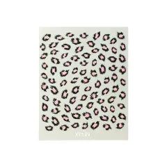 Wrapables Fingernail Stickers Nail Art Self-Adhesive Nail Stickers 3D Nail Decals - Leopard, Cross, Crown, Lace & Flowers (4 Designs/8 Sheets)