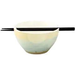 Star Wars The Mandalorian Ceramic Ramen Noodle Bowl with Chopsticks