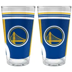 NBA Golden State Warriors 2pc Pint Glass Set