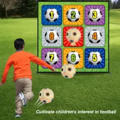 TITQWOP Sticky Soccer Ball Game Mat Set - 59"x59" Indoor/Outdoor Soccer Training Toy with Adhesive Balls | No Inflation Needed | Perfect Gift for Kids