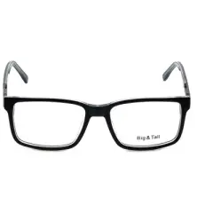 Big & Tall by Vivid Designer Reading Glasses 14 Black Layer Crystal 58 mm