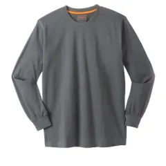 Boulder Creek by KingSize Men's Big & Tall &trade; Heavyweight Long-Sleeve No Pocket Crewneck Tee