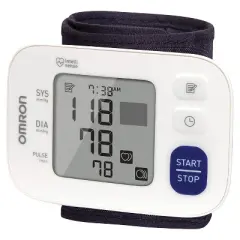 Omron&reg; 3 Series&reg; Wrist Blood Pressure Monitor in White