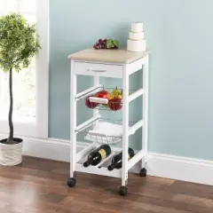 Home Basics Kitchen Trolley with Drawers and Baskets