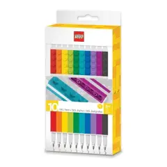 LEGO 10pk Gel Pens Multicolored Ink with Star Wars Lightsaber Gel Pen