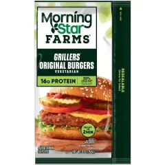 MorningStar Farms Frozen Veggie Burgers Grillers Original - 9oz/4ct