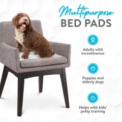 Inspire White Disposable Pet Underpads for Dogs & Cats, Super Absorbent Leak Proof