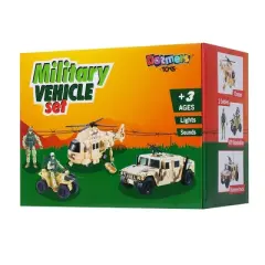 Dazmers Military Army Toys, Action Soldier Figures and Vehicles Set