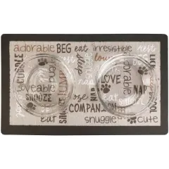 Drymate 2"x 20" Feeding Placemat for Cats and Dogs - Linen Tan