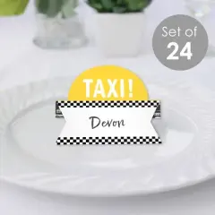 Big Dot of Happiness NYC Cityscape - New York City Party Tent Buffet Card - Table Setting Name Place Cards - Set of 24