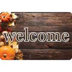 Ashley Productions&reg; The Original Fun Mat&trade;, Welcome Mat, 15.5" x 23.5", Harvest Nuts Welcome