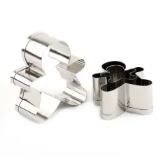 O'Creme Gingerbread Boy Cookie Cutter, Stainless Steel, Set of 3