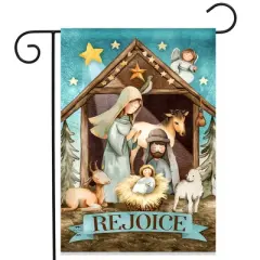 Briarwood Lane Christmas Garden Flag 12x18 For Outdoor Holy Nativity Rejoice For Christmas Garden Flag Flags For Outside