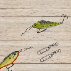 Unique Bargains Fishing Swivels Quick Change Topwater Speed Clips for Saltwater Freshwater 25 Pcs