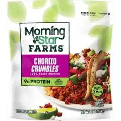 MorningStar Farms Meal Starters Frozen Plant Based Crumbles Chorizo - 10oz