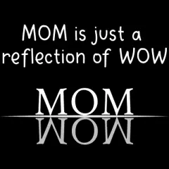 Men's Design By Humans Mom Is Just A Reflection Of Wow Text By MeowShop Tank Top
