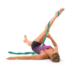 Stretch Out Strap with Stretching Exercise Poster