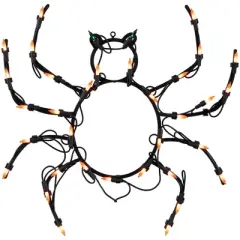 Northlight Lighted Spider Halloween Window Decoration - 15"