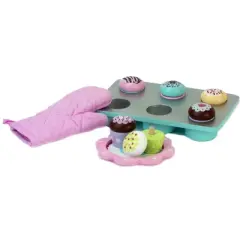 Sophia&rsquo;s 9 Piece Wooden Cupcake Set, Multicolor
