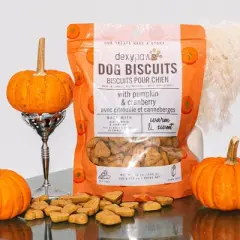 Dexypaws Pumpkin & Cranberry Dog Biscuits 12oz - Natural Pet Treats