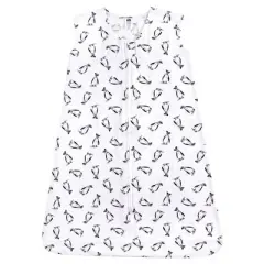 Hudson Baby Infant Boy Cotton Sleeveless Wearable Sleeping Bag, Sack, Blanket, Penguins