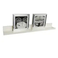 35.4" x 4.5" Picture Ledge Wall Shelf White - InPlace