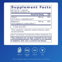 Pure Encapsulations Cal/Mag (Malate) 2:1 - Calcium & Magnesium (Malate) - Bone Health* - Optimal Absorption - Vegan & Gluten Free
