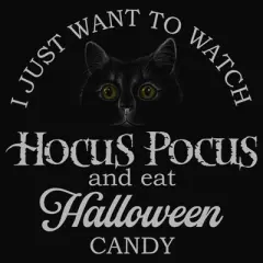 Junior's Disney Hocus Pocus Just Want to Eat Halloween Candy Cowl Neck Sweatshirt