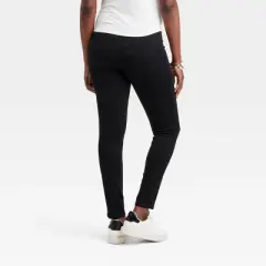 High-Rise Over Belly Skinny Maternity Pants - Isabel Maternity by Ingrid & Isabel&trade; Black